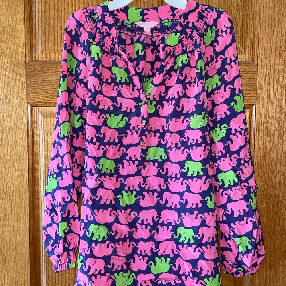 Lilly Pulitzer elephant blouse!